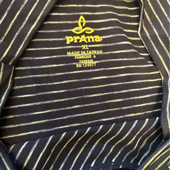 Prana Alicia stripped long sleeve mock neck pull over women’s top Sz-XL Z1 - Picture 6 of 8